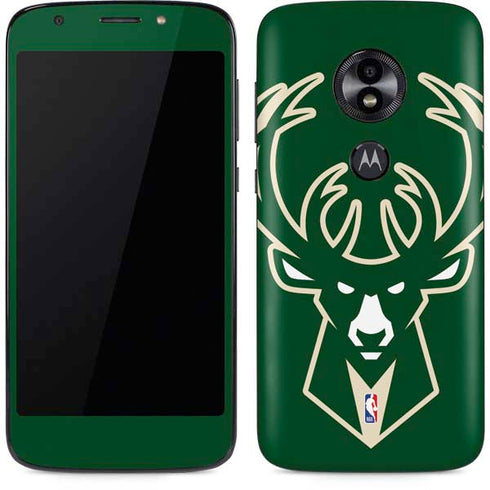 NBA Milwaukee Bucks Large Logo Moto E5 Play Skin